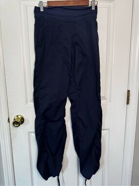 Lululemon Dance Studio Pants Navy Ruched Jogger Cargo Style Size 4